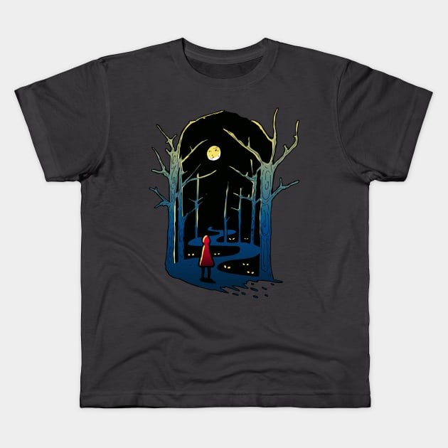 Into the Woods Kids T-Shirt by Chofy87